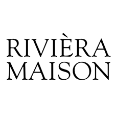 Logo der Marke Rivièra Maison vor weißem Hintergrund.