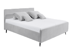 Graues Polsterbett