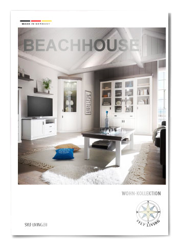 Titelbild des Sylt-Living Magazins in heller Landhausoptik.