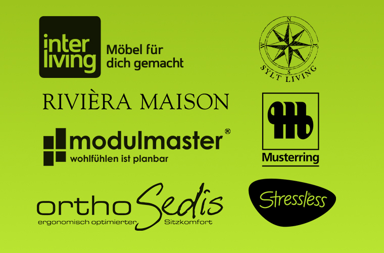 Logos der Marken von Möbel Janz.